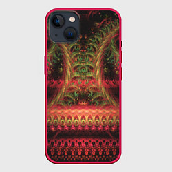 Чехол для iPhone 14 Plus Easy twisting, цвет: 3D-малиновый