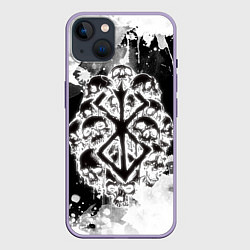 Чехол для iPhone 14 Plus КЛЕЙМО ЖЕРТВЫ - БЕРСЕРКBERSERK, цвет: 3D-серый