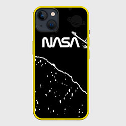 Чехол для iPhone 14 Plus Nasa - кометы, цвет: 3D-желтый
