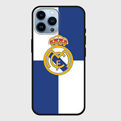 Чехол для iPhone 14 Pro Max Real Madrid: Blue style, цвет: 3D-черный
