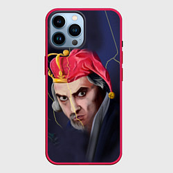 Чехол для iPhone 14 Pro Max Король и Шут, цвет: 3D-малиновый
