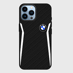 Чехол для iPhone 14 Pro Max BMW CARBON БМВ КАРБОН, цвет: 3D-черный