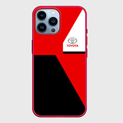 Чехол для iPhone 14 Pro Max Toyota Sport, цвет: 3D-малиновый