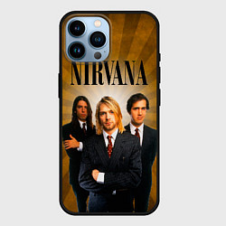 Чехол для iPhone 14 Pro Max Nirvana, цвет: 3D-черный