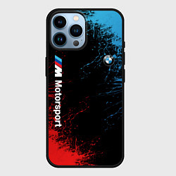 Чехол для iPhone 14 Pro Max БМВ Мотоспорт, цвет: 3D-черный
