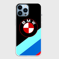 Чехол для iPhone 14 Pro Max BMW, цвет: 3D-белый