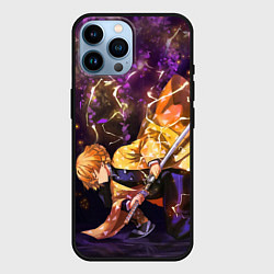 Чехол для iPhone 14 Pro Max KIMETSU NO YAIBA, цвет: 3D-черный
