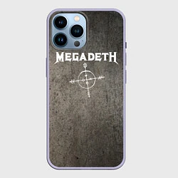 Чехол для iPhone 14 Pro Max Megadeth, цвет: 3D-светло-сиреневый