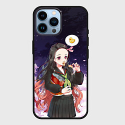 Чехол для iPhone 14 Pro Max Незуко, цвет: 3D-черный