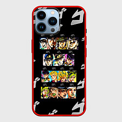 Чехол для iPhone 14 Pro Max JoJo Bizarre Adventure, цвет: 3D-красный