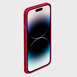 Чехол для iPhone 14 Pro Max СБОРНАЯ ИТАЛИИ, цвет: 3D-малиновый — фото 2