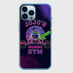 Чехол для iPhone 14 Pro Max JoJo’s Bizarre Adventure Gym, цвет: 3D-голубой