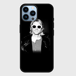 Чехол для iPhone 14 Pro Max Курт Кобейн в Очках Nirvana, цвет: 3D-черный