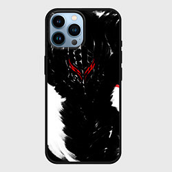 Чехол для iPhone 14 Pro Max БЕРСЕРК чб, цвет: 3D-черный