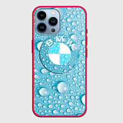Чехол для iPhone 14 Pro Max BMW STORM, цвет: 3D-малиновый