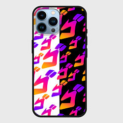 Чехол для iPhone 14 Pro Max JOJO BIZARRE ADVENTURE ДЖО ДЖО УЗОР, цвет: 3D-черный