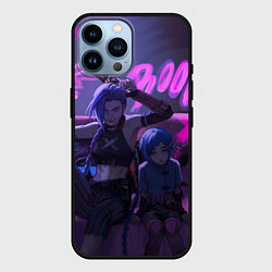 Чехол для iPhone 14 Pro Max Джинкс Паудер - Jinx Powder, цвет: 3D-черный