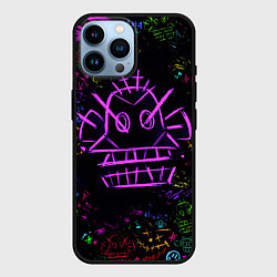 Чехол для iPhone 14 Pro Max League Of Legends граффити, цвет: 3D-черный