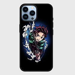 Чехол для iPhone 14 Pro Max ТАНДЖИРО КАМАДО ДЫХАНИЕ ВОДЫ, цвет: 3D-черный