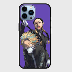 Чехол для iPhone 14 Pro Max Ран и Риндо, цвет: 3D-черный