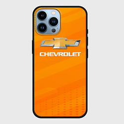 Чехол для iPhone 14 Pro Max Chevrolet абстракция, цвет: 3D-черный