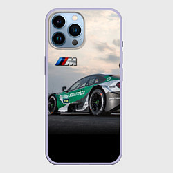 Чехол для iPhone 14 Pro Max BMW M Power - Racing team - Motorsport, цвет: 3D-светло-сиреневый