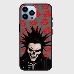 Чехол для iPhone 14 Pro Max Дохлый панк, цвет: 3D-черный