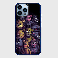 Чехол для iPhone 14 Pro Max Five Nights at Freddys art, цвет: 3D-тёмно-синий