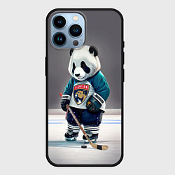 Чехол для iPhone 14 Pro Max Panda striker of the Florida Panthers, цвет: 3D-черный