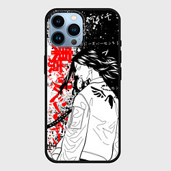 Чехол для iPhone 14 Pro Max Баджи из вальхаллы - токийские мстители, цвет: 3D-черный