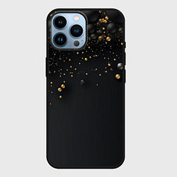 Чехол для iPhone 14 Pro Max Золотая пыль, цвет: 3D-черный