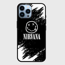 Чехол для iPhone 14 Pro Max Nirvana текустура краски, цвет: 3D-черный