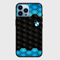 Чехол для iPhone 14 Pro Max BMW carbon auto, цвет: 3D-черный