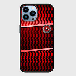 Чехол для iPhone 14 Pro Max BMW metal texture, цвет: 3D-черный