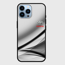 Чехол для iPhone 14 Pro Max Toyota texrure grey, цвет: 3D-черный