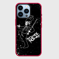 Чехол для iPhone 14 Pro My Chemical Romance, цвет: 3D-малиновый