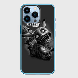 Чехол для iPhone 14 Pro Pikachu Pika Pika, цвет: 3D-голубой