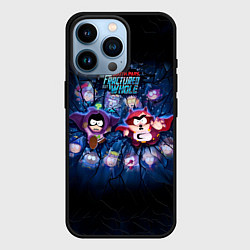 Чехол для iPhone 14 Pro Супергеройская команда, цвет: 3D-черный