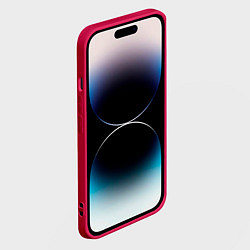 Чехол для iPhone 14 Pro BMW LOGO AND INSCRIPTION, цвет: 3D-малиновый — фото 2