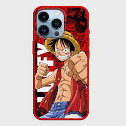 Чехол для iPhone 14 Pro Манки Д Луффи, One Piece, цвет: 3D-красный