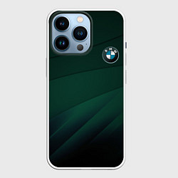 Чехол для iPhone 14 Pro GREEN BMW, цвет: 3D-белый
