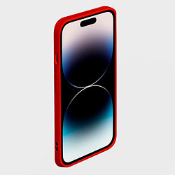 Чехол для iPhone 14 Pro Toyota Supra: Red Moon, цвет: 3D-красный — фото 2