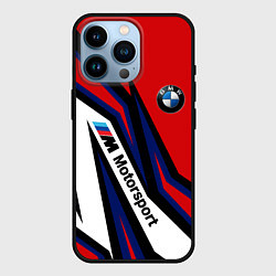 Чехол для iPhone 14 Pro БМВ МОТОСПОРТ BMW MOTOSPORT, цвет: 3D-черный