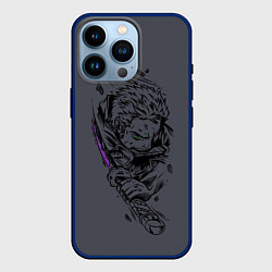 Чехол для iPhone 14 Pro One Piece - Roronoa Zoro, цвет: 3D-тёмно-синий