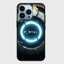 Чехол для iPhone 14 Pro Portal logo game, цвет: 3D-черный