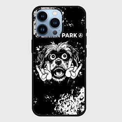 Чехол для iPhone 14 Pro Linkin Park 2024 рок пес, цвет: 3D-черный