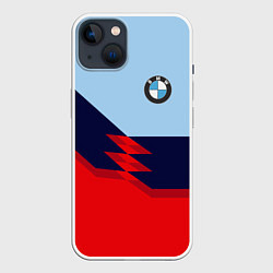 Чехол для iPhone 14 BMW БМВ, цвет: 3D-белый