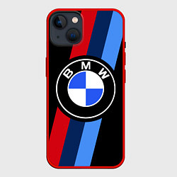 Чехол для iPhone 14 BMW 2021 M SPORT БМВ М СПОРТ, цвет: 3D-красный