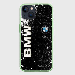 Чехол для iPhone 14 BMW, цвет: 3D-салатовый