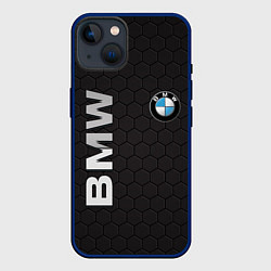 Чехол для iPhone 14 BMW, цвет: 3D-тёмно-синий